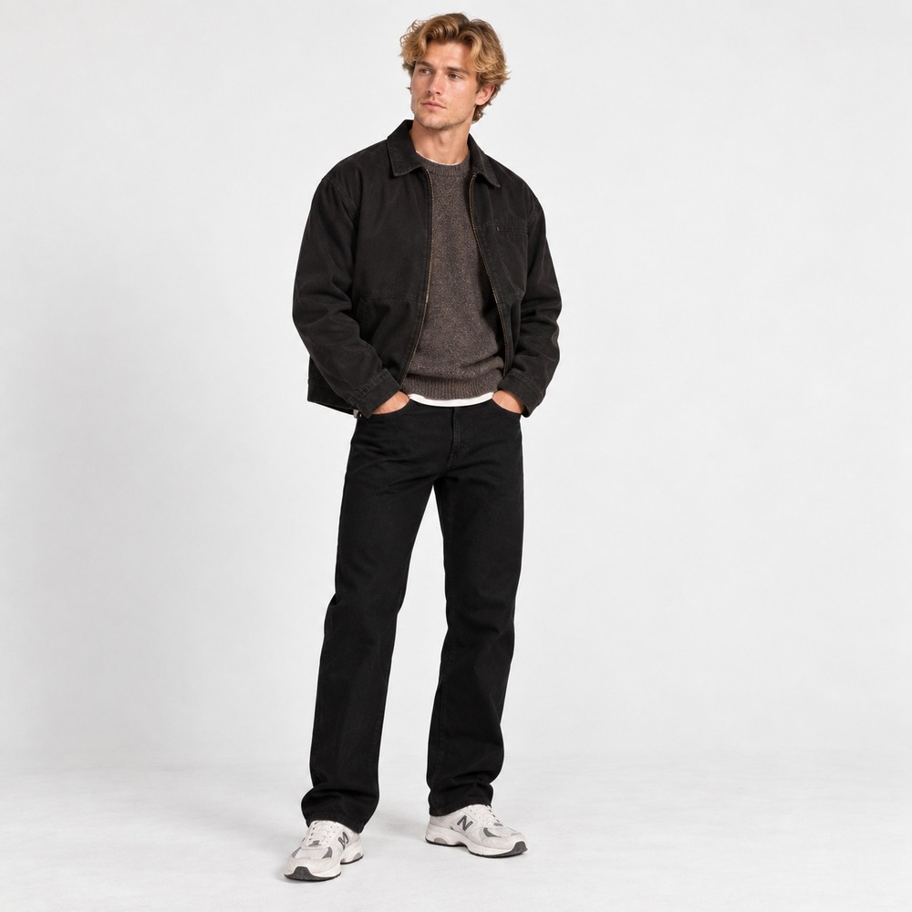 Boss Delaware Slim Fit Men's Jeans Black Soft-Touch Denim W34 L30